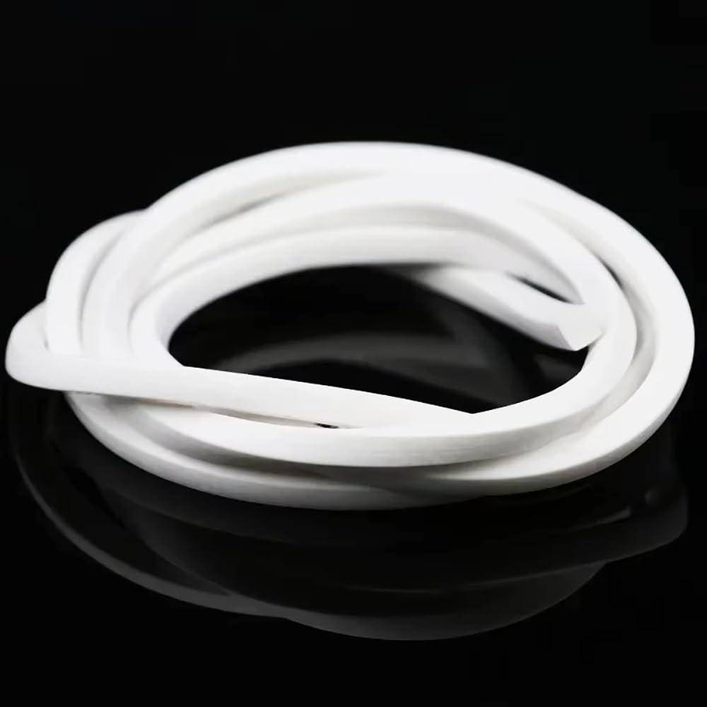 Striscia di Guarnizione in Schiuma di Silicone, Striscia di Tenuta in Spugna Gomma siliconica Quadrata Bianca da 10 m, Dimensioni Multiple for Porte finestre(3mm x 20mm)