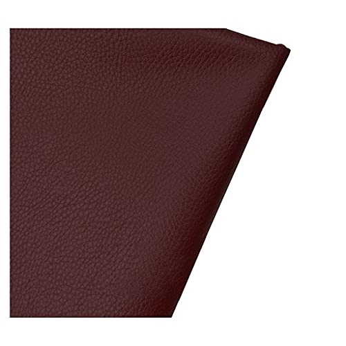 Feuille de tissu en simili cuir marron litchi 1.6x3m pour couture de sac et artisanat