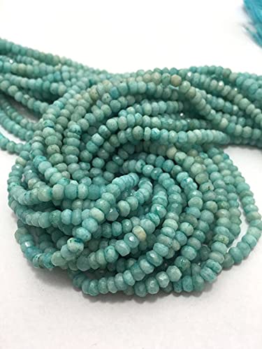Amazonite en rondelles de 4mm sur un fil de 13 pouces pour vos bijoux d'inspiration bohème