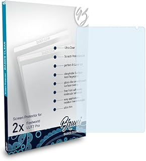 Bruni Screen Protector compatible with Feelworld LUT7 Pro Protector Film, crystal clear Protective Film (2X)