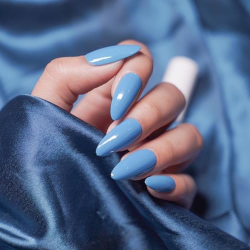 Image of Nails & More Ocean Blue Nail Polish, Argan Oil-Infused Gel Shine, Deep Blue Nails, Beachy Vibes | 10ml