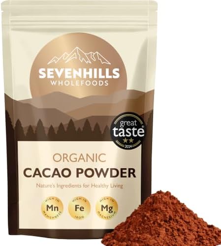Organic Cacao Powder 1kg, Unsweetened, High in Copper & Magnesium