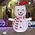 26 Inch Lighted Snowman Christmas Decoration, Pre-lit Pop Up Snowman with 45 LED Lights for Holiday Xmas Winter Indoor/Outdoor Decor, Battery Operated