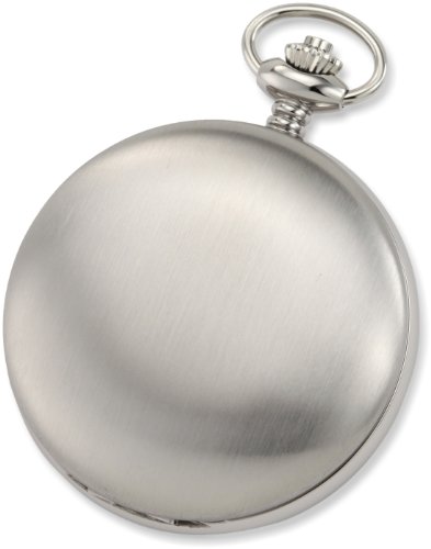 Charles-Hubert, Paris 3908-WR Premium Collection Roestvrij Staal Satijn Afwerking Dubbele Hunter Case Mechanisch Zakhorloge, Meerkleurig - Afbeelding 4