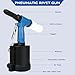 FICHFOYE Heavy Duty Pneumatic Rivet Gun, 3916lbf Rivet Gun Set- 3/32