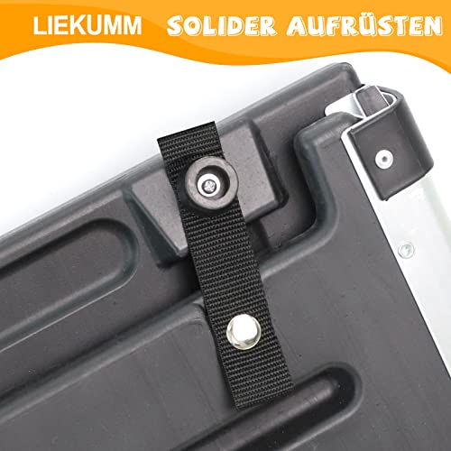 LIEKUMM Hunderampe 90 kg Tragkraft, 99-182 cm Teleskop Alu Rampe für Hund, Hundetreppe für Kleine Hunde, Hundetreppe Auto für LKWs, SUVs, Stufen und Türschwellen