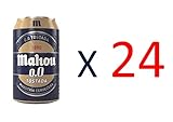 Bier Mahou 0,0 Geröstetes 24x33cl (Pack 24 Dosen)