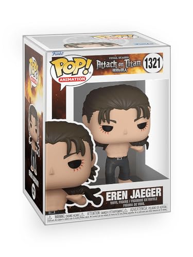 Epic Collectibles Pop Anime: Attack on Titan - Eren Jaeger with Open Shirt Vinyl Figure Bundled with Box Protector Compatible for Funko