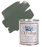 Old Village Satin Wild Bayberry Water-Based Paint Exterior and Interior 1 qt.