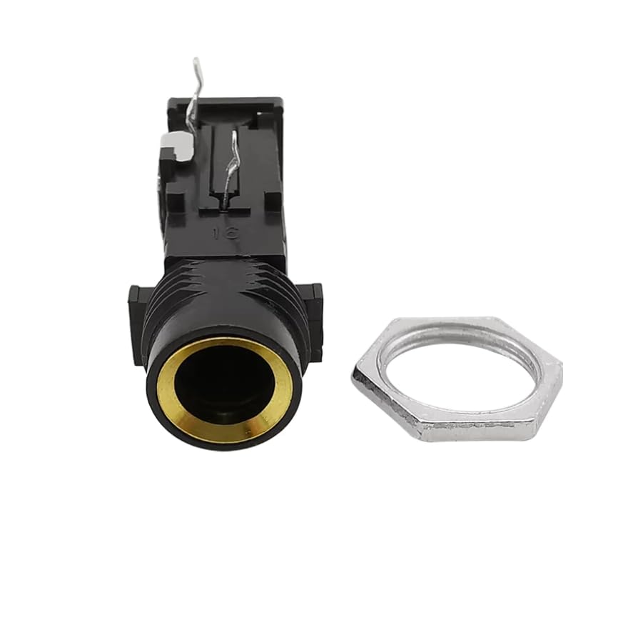 Aerzetix - Set Di 5 Presa Jack Da Pannello 3,5mm Stereo - Foto 6