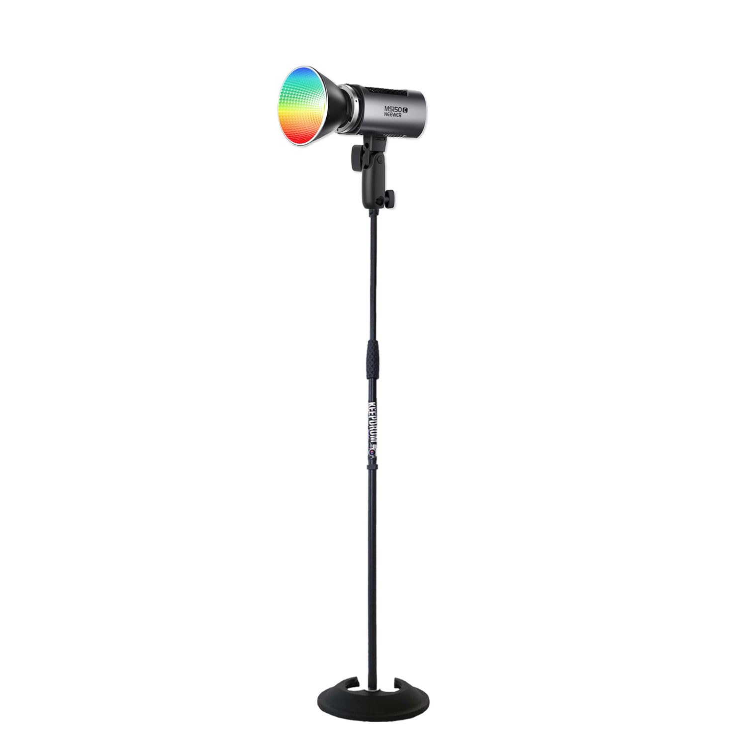 Neewer MS150C światło ciągłe RGB światło do zdjęć i wideo z keepdrum MS096 statyw