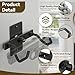 Pistol Wall Mount Rack - Adjustable Handgun Display Holder Fits Most Pistol and Revolver, Rubber-Wraped Wall Mount Pistol Holder, Pistol Display Rack, Gun Display Wall Mount, Revolver Stand, 4 Pcs