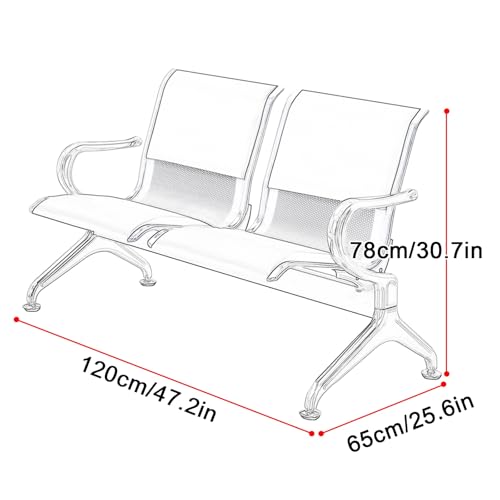 Mueble de vestibulo con respaldo azul para solucionar esperas incomodas 2