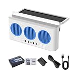 Generisch Solaren Lüfter für Auto - 3 Steckdosen Solarbetriebener Radiatorlüfter | Automobil-Radiatorlüfter - Für Autobahn, Roadtrip, Alltagsfahrten, Van, SUV, Truck, Wohnmobil