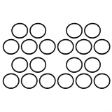 Pool O-Ring 10134, compatibile con tubo intex da 1-1/4" per filtri 330 GPH C330 C530 C1000, guarnizione in gomma (20 pezzi)