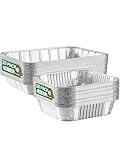 NEEBAKE 40 Pack Disposable Aluminum Pans Combo Set - 20 Large 9x13 Aluminum Foil Pans Half Size & 20...