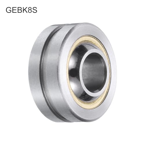 Uxcell A24041000UX0729 Gebk8S Steel Spherical Plain Bearing 8Mmx22Mmx12Mm Pre-Lubricated Radial Spherical Plain Bearing thumb #2