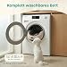 Emmi-pet Legend Hundebett Grau – Ovales Katzen- & Hundebett, handgefertigtes Premium Tierbett, Oeko-TEX® Bezug, rutschfeste Unterseite, waschbar bei 30 °C, gemütliches Nestbett für Hunde & Katzen (M)