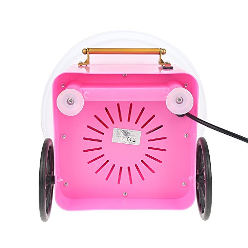 Zuckerwattemaschine für Zuhause, Zuckerwattegerät Zuckerwatte Maker für Kindergeburtstag, Kinderfest, Party, Maschine für Zucker, Rosa (31 * 31 * 30cm) – Bild 4