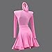 ONUYGCFH Girl Long Sleeve Latin Performance Outfit Child Salsa Dance Dresses Cha Cha Competition Costume Dancewear for Samba,Pink,3XS