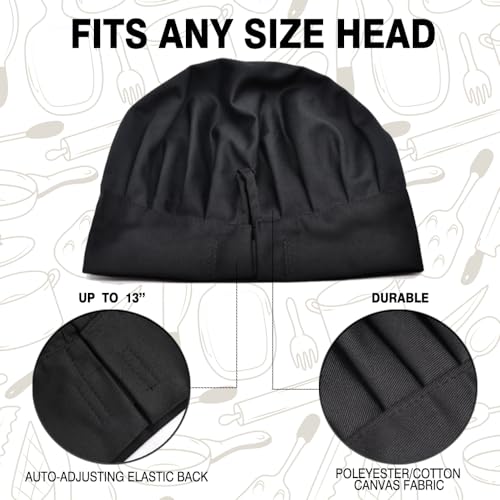 Chef Revival H400WH Poly Cotton Chef Hat, 13-Inch, White