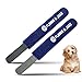 FLAMIA & JABZ Stripping Metal Stone Diamond Edged for Dogs, Cats & Pets with Plastic Grip (2 Piece Pack of Coarse & Fine)