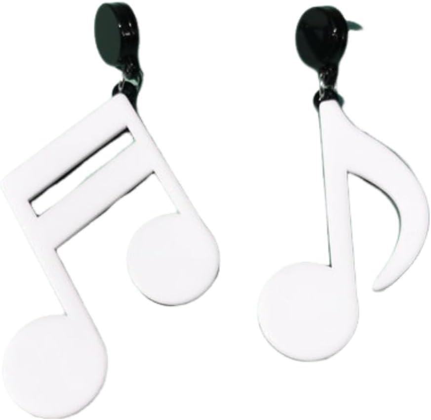 Acrylic Music Note Dangle Earrings Colorful Eighth Note Treble Clef Music Note Drop Earrings for Women Musican image 3