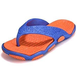 Gepersonaliseerde Strandschoenen, Zomerslippers Voor Heren, Antislip-Slippers, Zachte Antislip Zomerstrandzwembad Binnen- En Buitensandalen,Orange,45