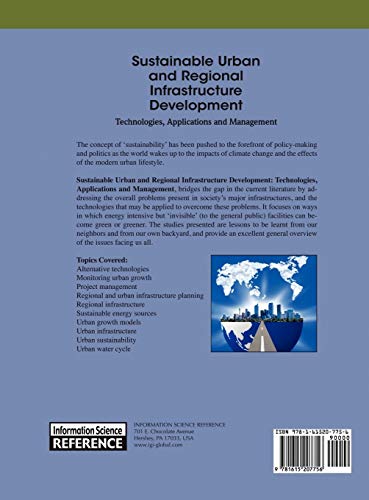 Sustainable Urban and Regional Infrastructure Development: Technologies, Applications and Management