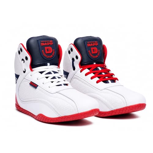 Image of Dapp Athlete-Series Weightlifting Shoes for Men and Women | Leather Rexine Exterior | Signature Flat Sole | Padded Interiors for Stability | Smart Cushioning | Wide Toe Box.