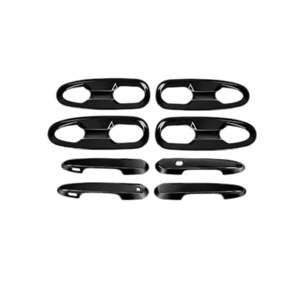 Mhtgd Type D Lhd Abs Lhd Door Handle Cover Trim Car Accessories Plastic Imitation Carbon Fiber For Sienna For Xl40 2021 2022