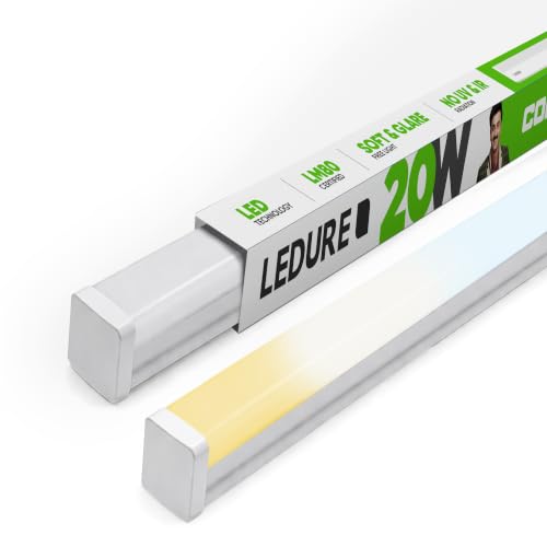 Image of LEDURE Comet 20W LED Batten Tubelight | 3-in-1 Colour Changing Light | Cool White, Natural White & Warm White | 4kV Surge Withstand | Slim Wall /Ceiling Mount Light for Home & Office | Pack of 1