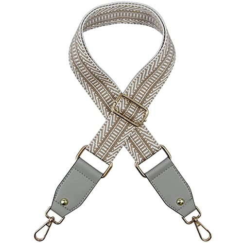 Image of Duwi Wide Handbag&Purse Strap Jacquard Woven Guitar Style Replacement Strap Multicolor Canvas Adjustable Crossbody Bag Strap