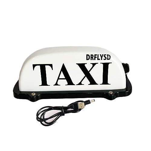 Luz de techo LED blanca recargable USB 10 pulgadas para taxi