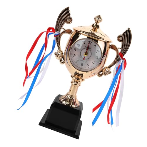ARTSEWPLY トロフィー形目覚まし時計 製コンパクトデスククロック 寝室 書斎用装飾置時計 教師 学生向け贈答用インテリア