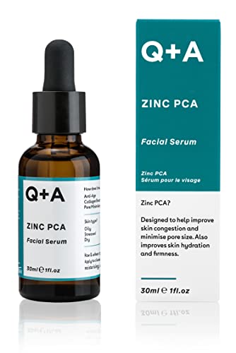 Q+A Zinc PCA Facial Serum. A face serum which minimizes pores and enhances cell turnover