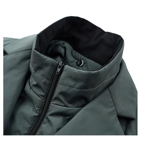 Men's cold down jacket suit jacket collar simple3