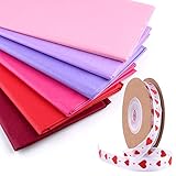 Uso: podría usar estos pañuelos de papel con el tema de San Valentín para crear una amplia variedad de manualidades como papel de regalo, guirnaldas de San Valentín y flores de papel, artesanías de pompones, hacer relleno de colores para cestas o paquetes de regalo, centros de mesa de la cena de San Valentín