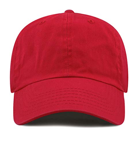 Image of Cotton Baseball Cap Dad Hat - Washed Low Profile Adjustable Hat for Men Women Casual Outdoor Running Golf