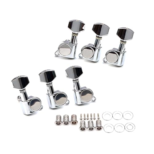 6PCS 3L3Rギターストリングチューニングペグ交換セットシールギターマシンヘッドギターチューナーセットエレキギター