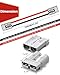 IZTOSS 175A Anderson Connector 2 to 4 Gauge Battery Quick Connect Disconnect 12V-36V Anderson Plug with 4FT 6AWG Battery Connect Cable for Car Truck RV Recovery Winch Boat Towing
