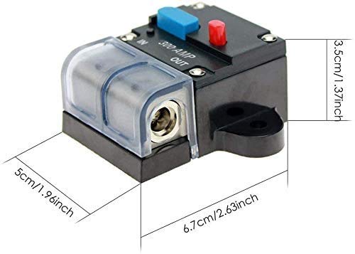 10-150A AMP Auto Car Truck Audio Solar Energy Inline Circuit Breaker Fuse Holder Stereo Amplifier Refit Fuse Adapter - View #11