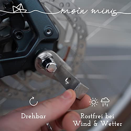 moin minis Adapter für Croozer Fahrradanhänger bis 2015 Achskupplung Vierkant Universal Edelstahl Achsadapter