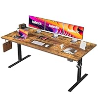 Bureau 180x90 cm, grijs, handmatig verstelbaar, gebruikt