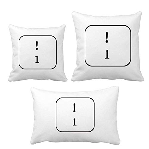 Coussin avec symbole de clavier DIYthinker 1 jeté de coussin décoration de bureau - 2
