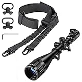 CVLIFE Hunting Rifle Scope 6-24x50 AOE Red & CVLIFE Rifle Sling 2 Point Sling Adjustable Length with...