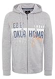 Oklahoma Jeans Sweatjacke Herren, Regular Fit 17-4402M Neutral Gray Melange S