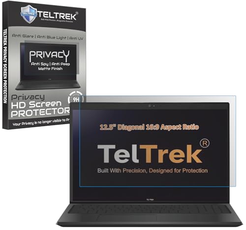 Image of Privacy Anti SPY Screenguard Compatible With Laptops With 12.5 inch Inch Diagonal with 16:9 Aspect Ratio Anti Peep Matte Screen Protector Not a Tempered Glass, Screenguard Size : 277 mm X 156 mm