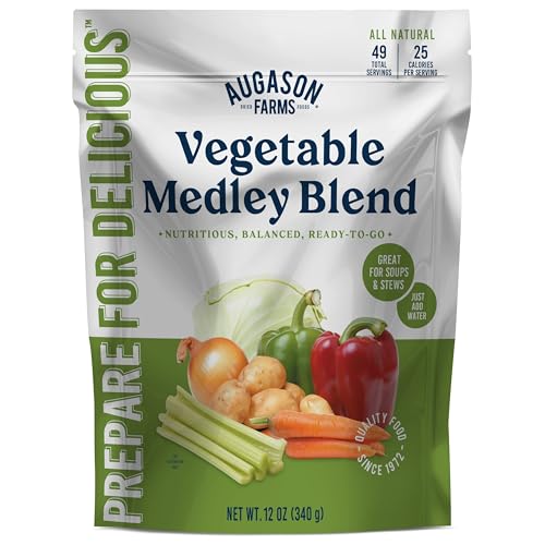 Image of Augason Farms Vegetable Medley Blend Resealable Pouch | Emergency Food Supply, Everyday Meals, 49 Servings