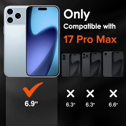 Image of Silicone Case for iPhone 17 Pro Max 6.9-Inch, Silky-Soft Touch Full-Body Protective Phone Case, Shockproof Back Cover for iPhone 17 Pro Max (Lite Blue)